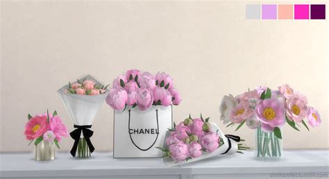 chanel vase and roses sims 4 cc sssvittlans|chanel brooch sims 4.